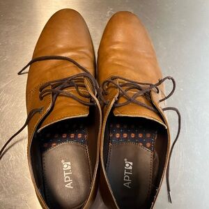 Apt. 9 Men's Tan Leather Oxfords